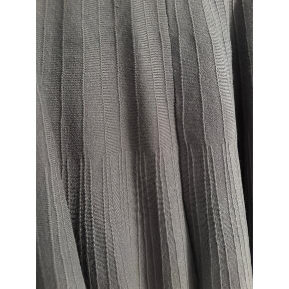 Philosophy Women's Large Gray Knit Skirt A-Line Flowy Academia Preppy Schoolgirl - Picture 3 of 9